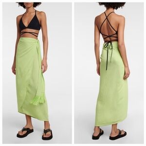 Jonathan SIMKHAI Makai Tassel Tie Sarong Swim Cover-Up One Size NWT